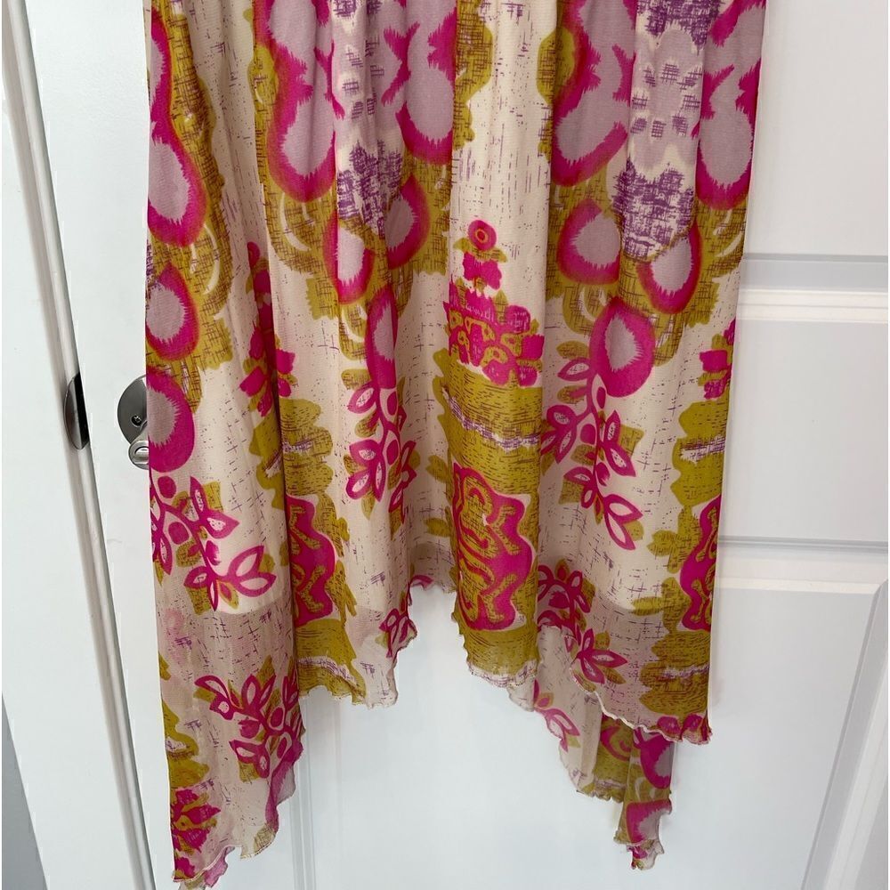 NEW BCBGMaxAzria Asymmetrical Hem Floral Dress.Size XS - Picture 9 of 16